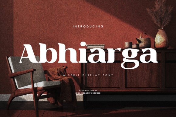 Abhiarga: A Serif Font for Editorial Sophistication