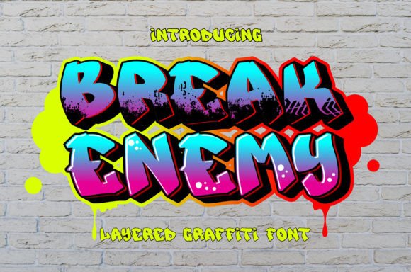 Break Enemy: A Bold Display Font for Web Design