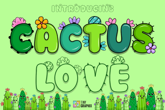 Cactus Love Font: A Playful Display Typeface for Web Design
