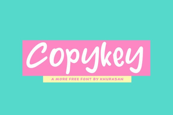 Copykey: A Modern Display Font for Creative Branding