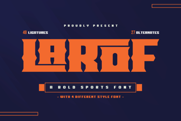 Larof: A Display Font for Bold Digital Branding
