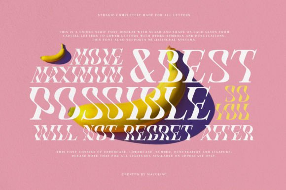 Stragie: A Display Font That Adds Personality to Your Campaigns