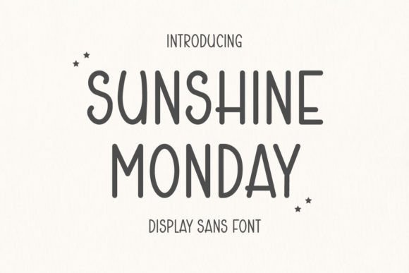 Sunshine Monday: A Cursive Display Font for Warm and Elegant Branding